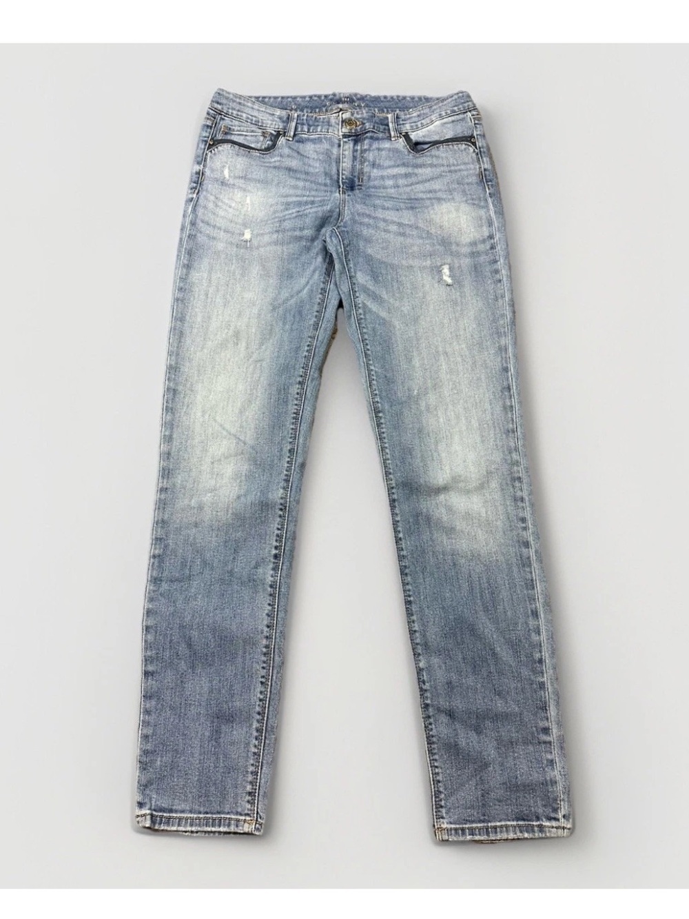 White House Black Market Size 6 The Skinny Medium Wash Denim Jeans Mid-Rise